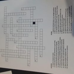 Kitchen safety crossword puzzle answers