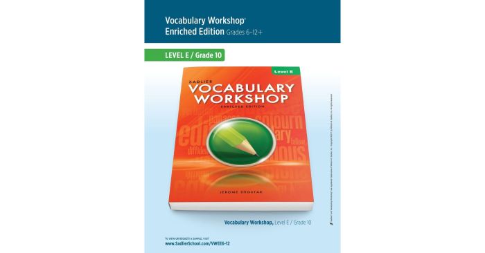 Vocabulary workshop unit 1 level e