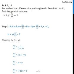 Dx dy 2x 3y solve equation exp differential