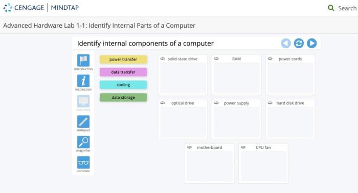 Advanced hardware lab 1-1: identify internal parts of a computer