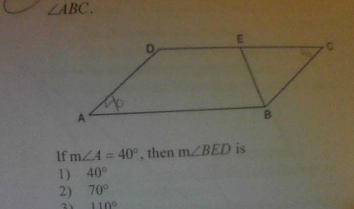 Given that eb bisects cea which statements must be true