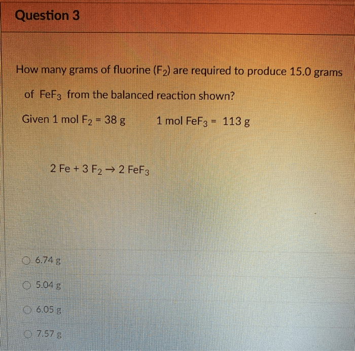 How much fluorine in grams did the second sample produce